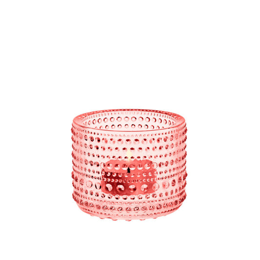 Iittala Kastehelmi Waxinelichthouder Zalmrose  – Waxinelicht Van Iittala In Meerkleurig Glas