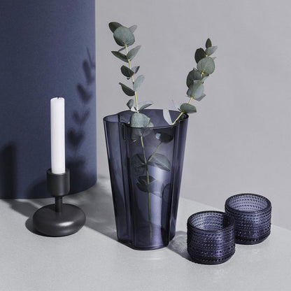 Iittala Nappula Kaarsenhouder Donkergrijs – Kaarsenhouder Van Iittala In Meerkleurig Staal