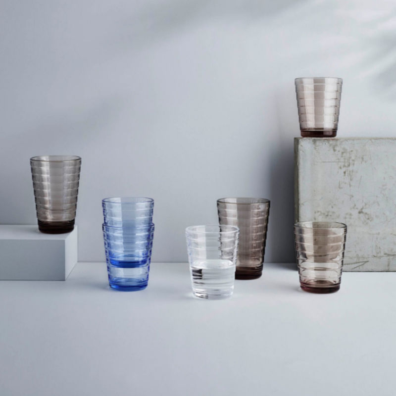 Iittala Aino Aalto Glas Aqua 2 Stuks – Glas Van Iittala In Lichtgrijs Glas