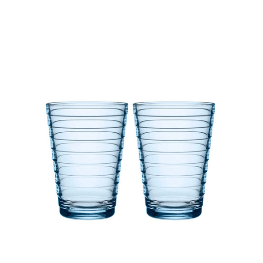Iittala Aino Aalto Glas Aqua 2 Stuks – Glas Van Iittala In Lichtgrijs Glas