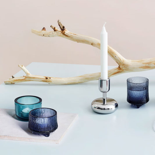 Iittala Valkea Waxinelichthouder Zeeblauw