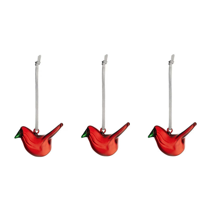Iittala Birds By Toikka Glazen Mini Vogel Rood 3 Stuks – Paasdecoratie Van Iittala In Meerkleurig Glas