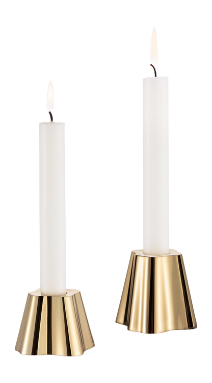 Iittala Aalto Kaarsenstandaard Set Messing