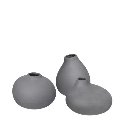 Blomus Nona Vasen Set Van 3 Pewter