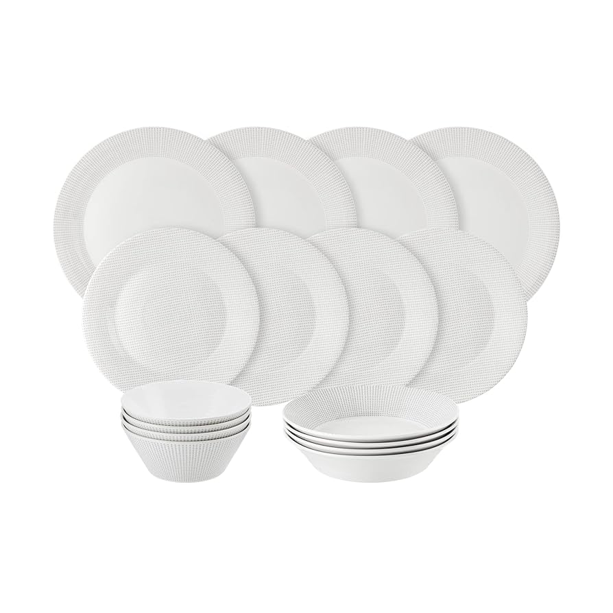 Royal Doulton Pacific Stone Serviesset Dots 16-Delig