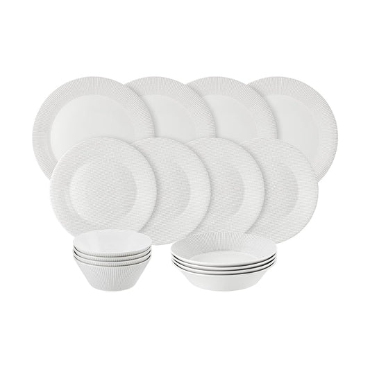 Royal Doulton Pacific Stone Serviesset Dots 16-Delig