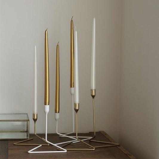 Born In Sweden Puzzle Kaarsenstandaard Wit Medium