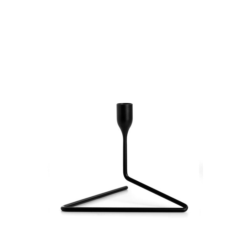 Born in Sweden Puzzle Kaarsenstandaard Zwart Small – Kaarsenstandaard van Born in Sweden in Zwart RVS