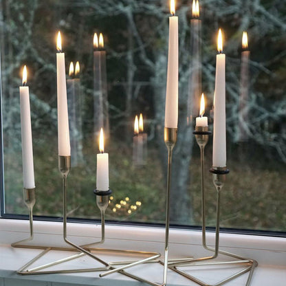 Born In Sweden Puzzle Kaarsenstandaard RVS Medium