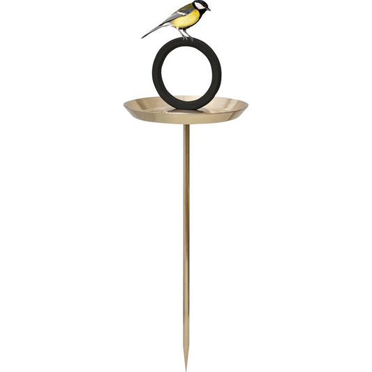 Born in Sweden Bird Bath Vogelbad Goldplated – Vogelbad van Born in Sweden in Goud RVS