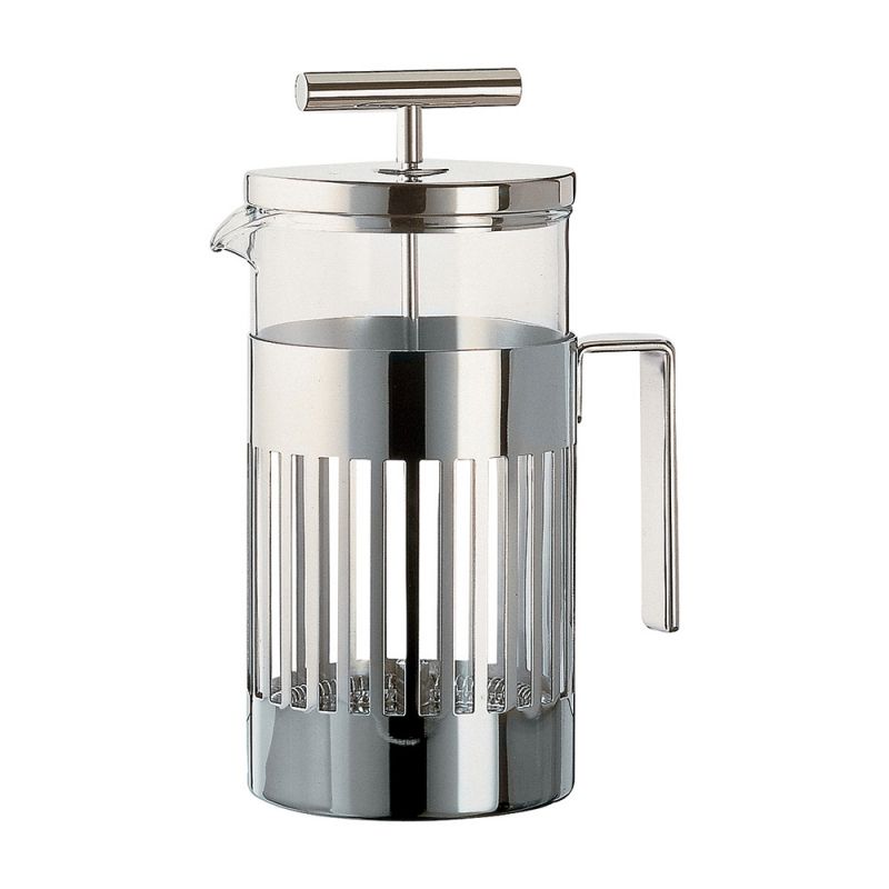 Alessi Aldo Rossi Cafetière 3-Kops – Cafetière Van Alessi In  Roestvrij Staal, Glas