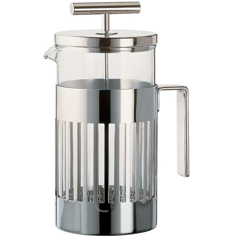 Alessi Aldo Rossi Cafetière 8-Kops Rvs  – Cafetière Van Alessi In  Roestvrij Staal, Glas