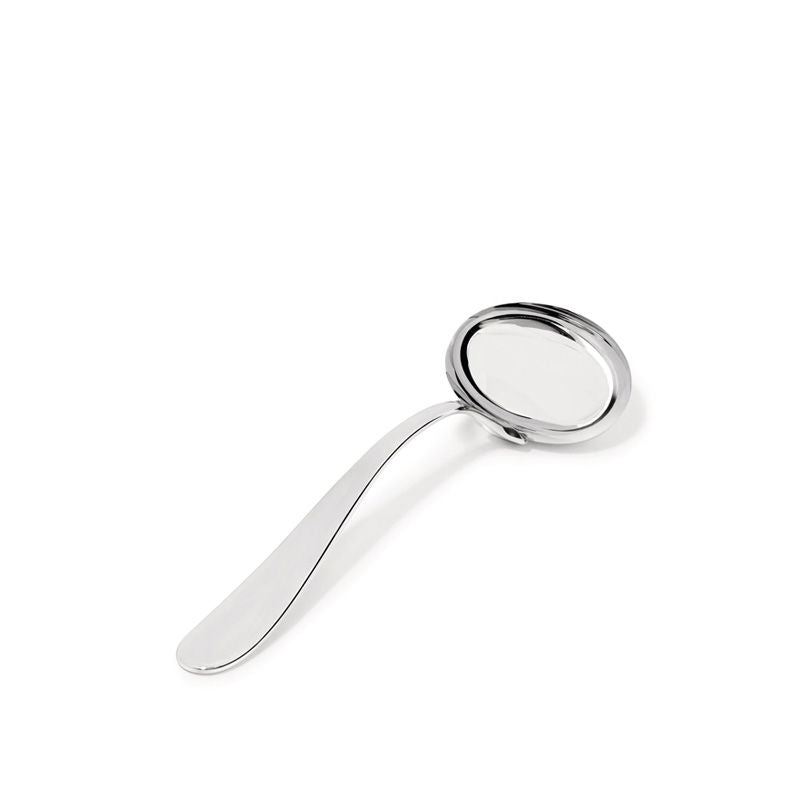 Alessi Nuovo Milano Sauslepel – Serveer Bestek Van Alessi In Donkerblauw Roestvrij Staal