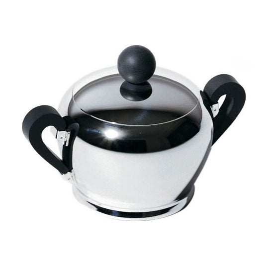 Alessi Bombé Suikerpot – Suikerpot Van Alessi In Beige Roestvrij Staal