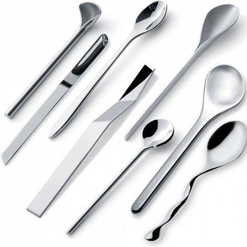 Alessi Il Caffe Koffielepelset 8-Delig