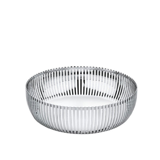 Alessi Pierre Charpin Fruitschaal Rvs 30 Cm – Fruitschaal Van Alessi In Donkergrijs 