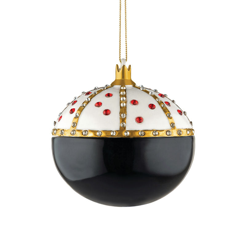 Alessi Fleurs De Jori Kerstornament Re Coccinello – Kerstdecoratie Van Alessi In Blauw Porselein