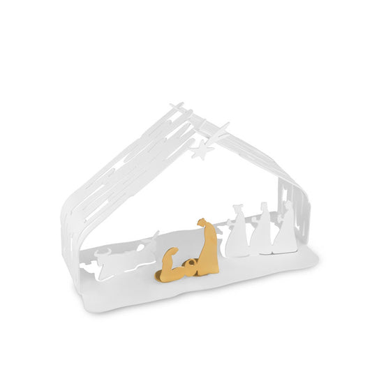 Alessi Bark For Christmas Kerststal Wit – Kerstdecoratie Van Alessi In Antraciet Roestvrij Staal