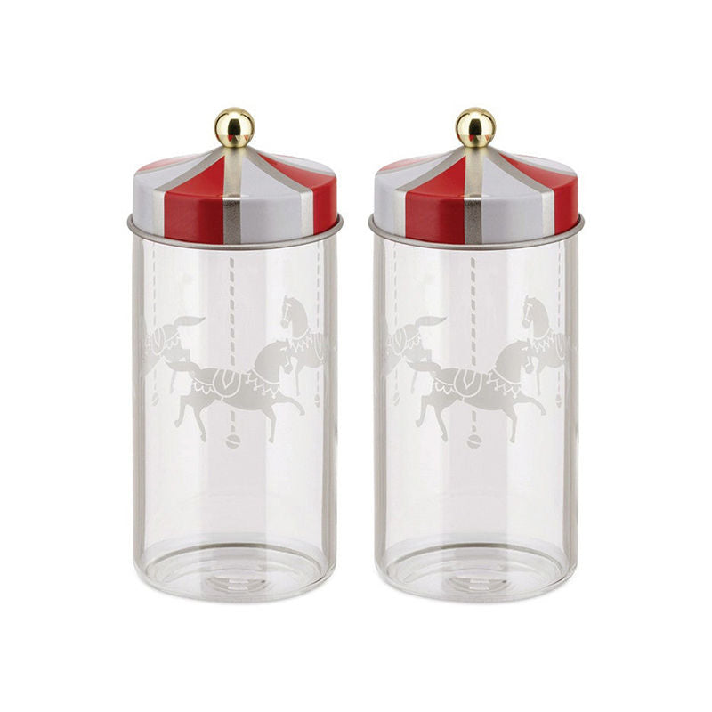 Alessi Circus Kruidenpot 2 stuks – Kruidenpot  van Alessi in Wit, Rood, Goud 