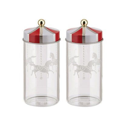 Alessi Circus Kruidenpot 2 stuks – Kruidenpot  van Alessi in Wit, Rood, Goud 