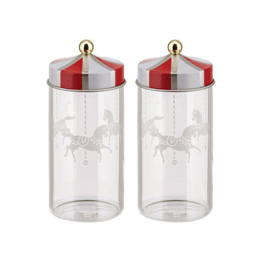 Alessi Circus Kruidenpot 2 stuks – Kruidenpot  van Alessi in Wit, Rood, Goud 