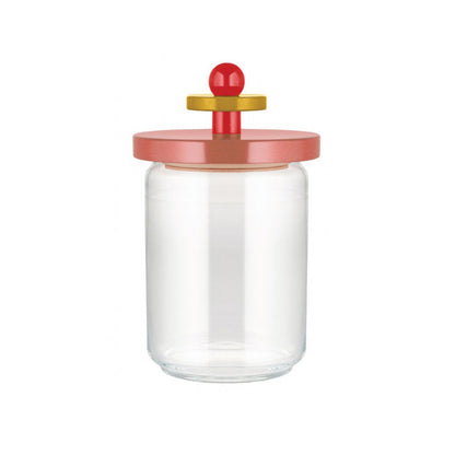 Alessi Twergi Voorraadpot Roze 100 cl – Voorraadpot  van Alessi in Roze glas