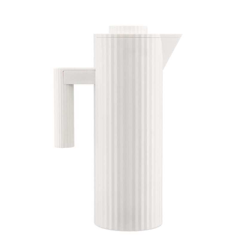 Alessi Plissé Thermoskan Wit 1 L – Thermoskan Van Alessi In Geel 