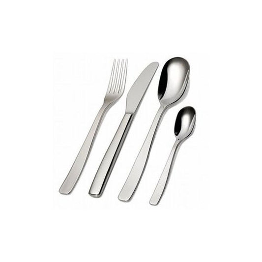 Alessi Knifeforkspoon Bestekset 24-Delig – Bestek Van Alessi In Bordeauxrood Roestvrij Staal