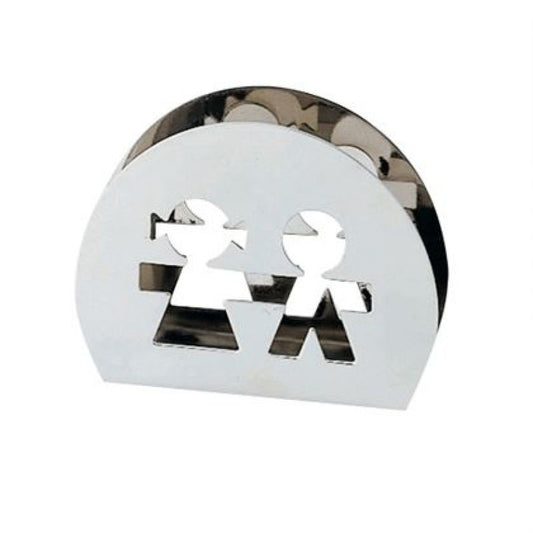 Alessi Girotondo Servethouder – Servethouder Van Alessi In Blauw Roestvrij Staal