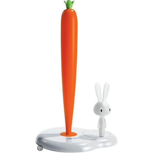 Alessi Bunny & Carrot Keukenrolhouder Hoogglans Wit – Keukenrolhouder Van Alessi In Beige 
