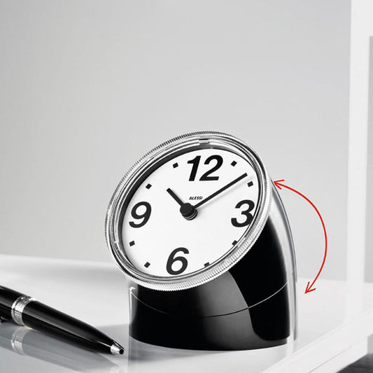 Alessi Cronotime Tafelklok Zwart – Klok Van Alessi In Beige Kunststof