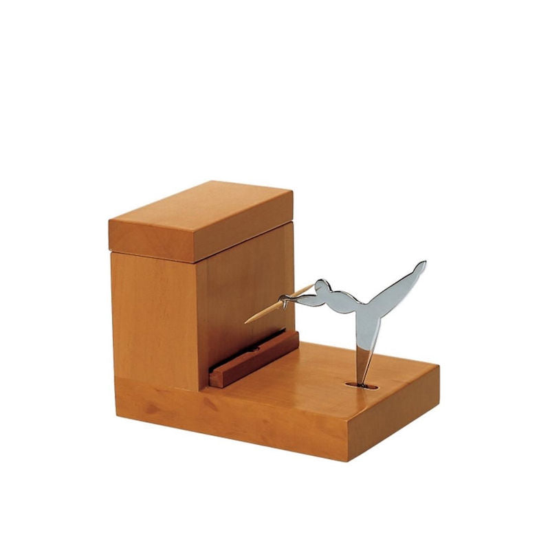 Alessi 100 Jaar Tandenstokerhouder Hout – Tandenstokerhouder Van Alessi In  Hout, Roestvrij Staal