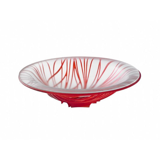 Bugatti Flora Fruitschaal Rood – Fruitschaal Van Bugatti In Helder Kunststof, Helder Glas