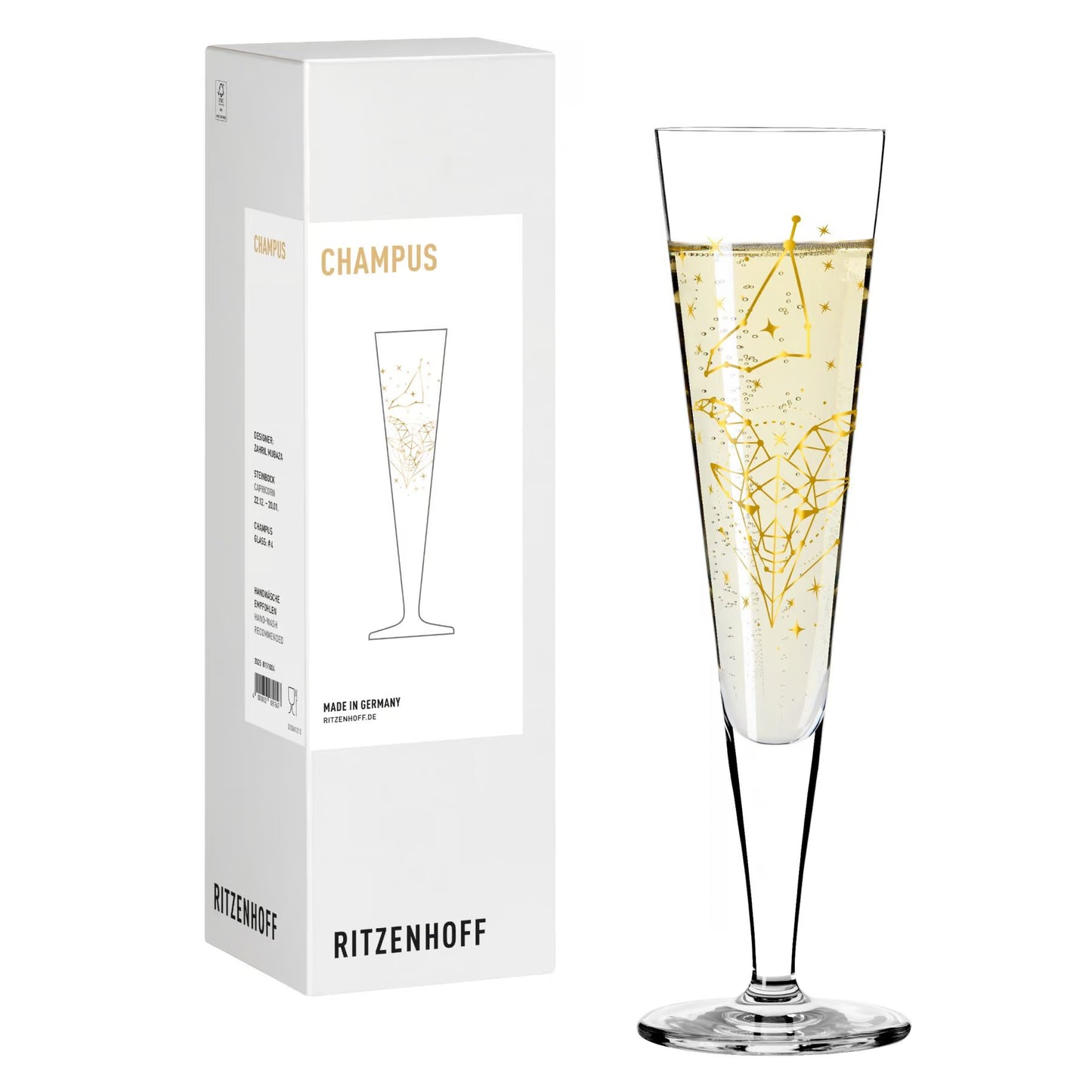 Ritzenhoff Astro Champus Champagneglas Capricorn