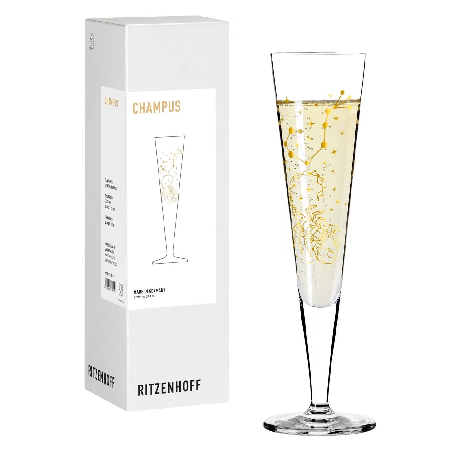 Ritzenhoff Astro Champus Champagneglas Scorpio