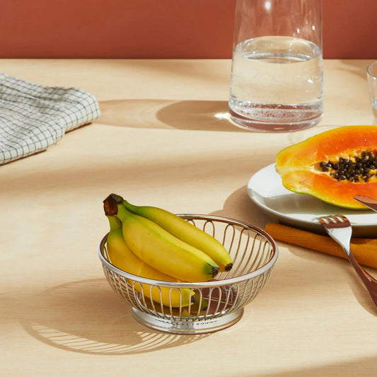 Alessi Ufficio Tecnico Brood/Fruitmand RVS 20 cm