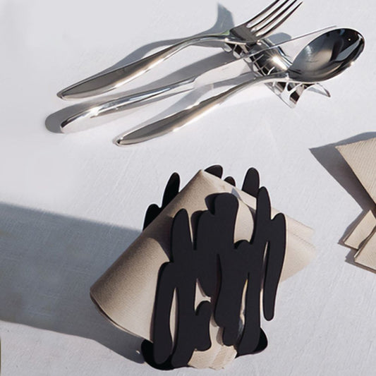 Alessi Barknapkin Servethouder Zwart