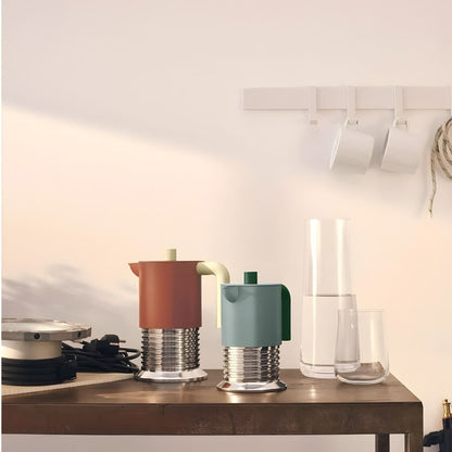 Alessi Vite Percolator Sage Green 3 Kops