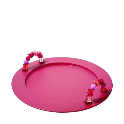 Alessi Ba-Rock Tablett Rosa