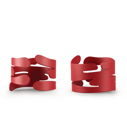 Alessi Barkring Servetringen Rood 2 Stuks