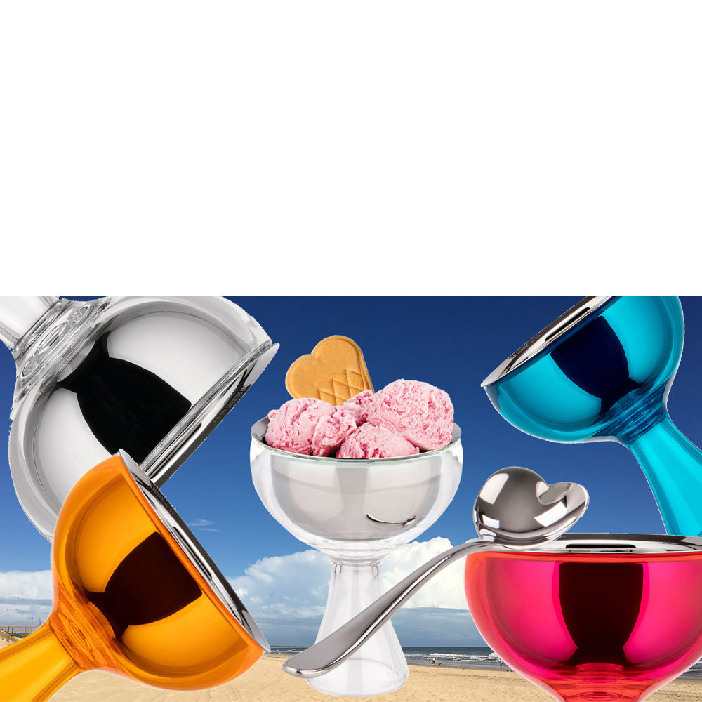 Alessi Big Love Eisbecher inklusive Löffel Pink