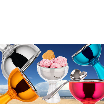 Alessi Big Love Eisbecher inklusive Löffel Pink