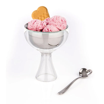 Alessi Big Love Ijscoupe Inclusief Lepel Wit