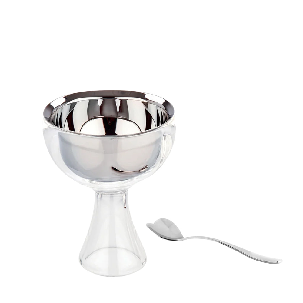 Alessi Big Love Ijscoupe Inclusief Lepel Wit