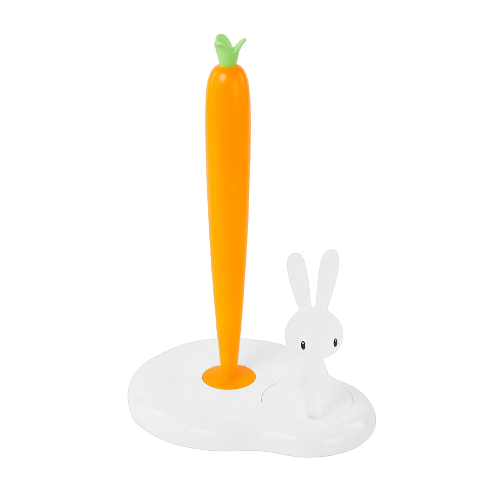 Alessi Bunny & Carrot Keukenrolhouder Wit
