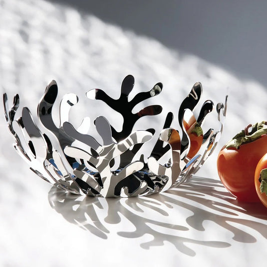 Alessi Mediterraneo Obstschale aus Edelstahl, 29 cm