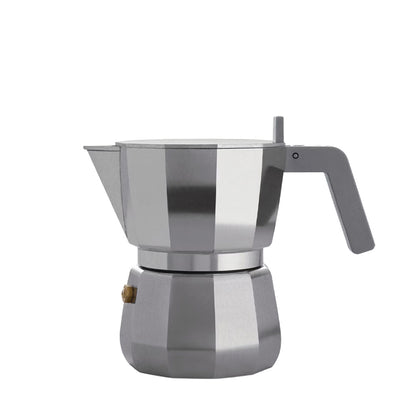 Alessi Moka Perculator 3 Kops Grijs RVS
