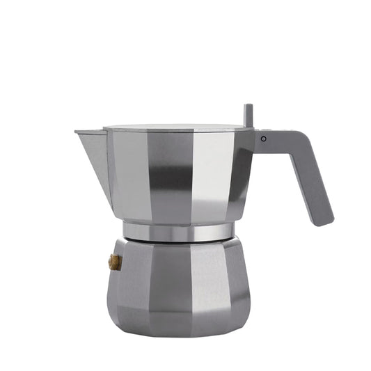 Alessi Moka Perculator 3 Kops Grijs RVS