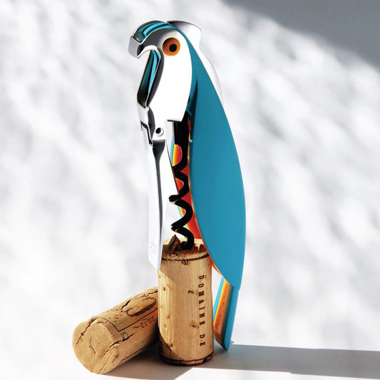 Alessi Parrot Corkscrew Hellblau