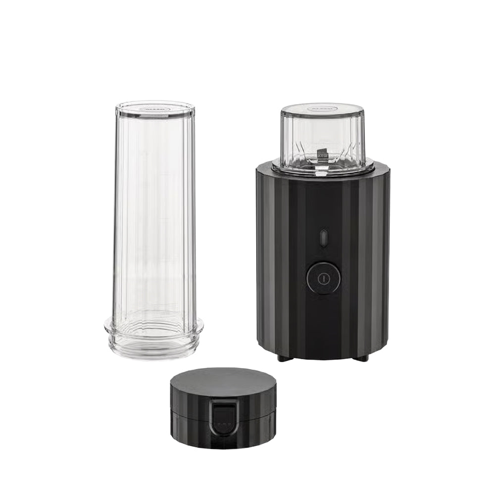 Alessi Plissee-Blender, Schwarz, Klein